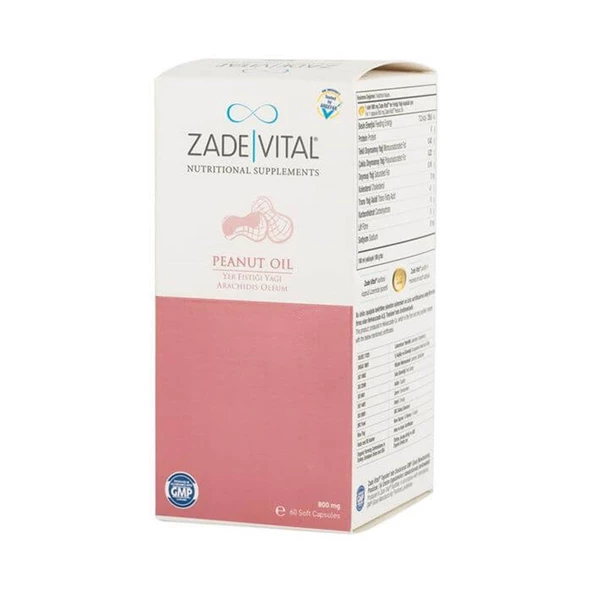 Zade Vital Fıstık Yağı 800 mg 60 Yumuşak Kapsül ürün görseli