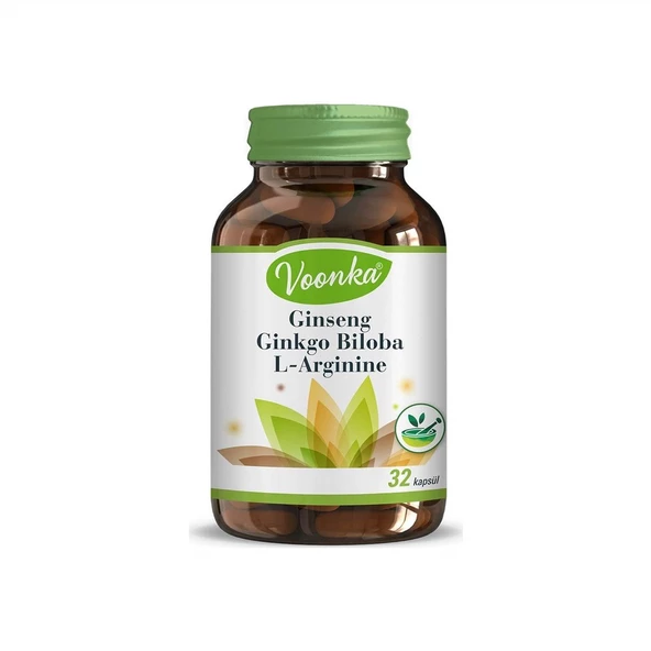 Voonka Ginseng Ginkgo Biloba L-Arginine 32 Kapsül ürün görseli