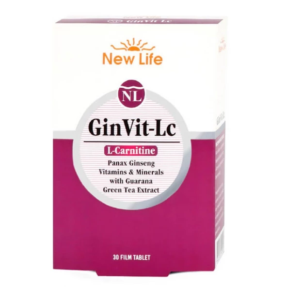 New Life GinVit-Lc L- Carnitine 30 Film Tablet ürün görseli