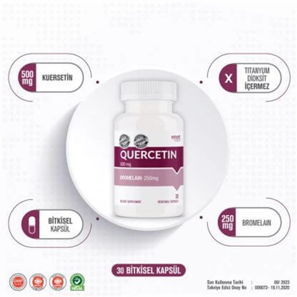 Smartcaps Quercetin 500 mg 30 Kapsül - Resim 2