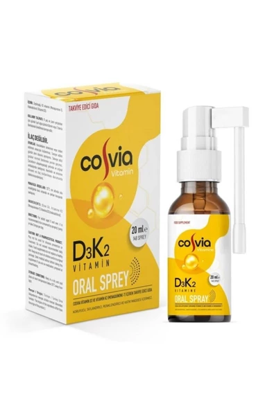 Cosvia Vitamin D3 K2 Menaquinone-7 Oral Sprey 20 ml