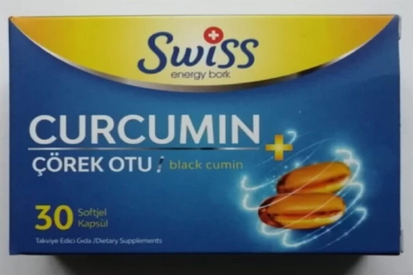 Swiss Bork Curcimin With Piperin 30 Softgel - Resim 2