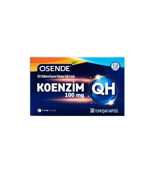 Osende Koenzim QH Ubikinol 100 mg 30 Tablet ürün görseli