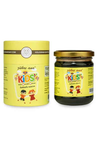 Zühre Ana Kids Pekmez Arı Sütü Vitamin Kakaolu Macun 240 ml