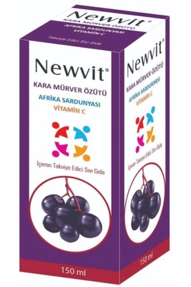 Newvit Kara Mürver & Afrika Sardunyası İçeren Takviye Edici Gıda 150 ml ürün görseli