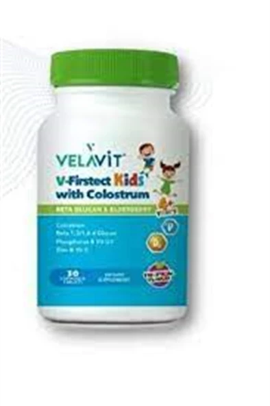 Velavit V-Firstect Kids with Colostrum 30 Tablet ürün görseli
