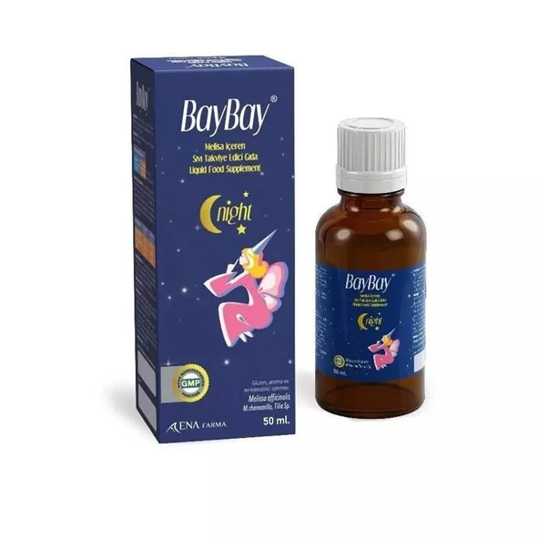 Baybay Night Melisa İçeren Bitkisel Damla 50 ml ürün görseli