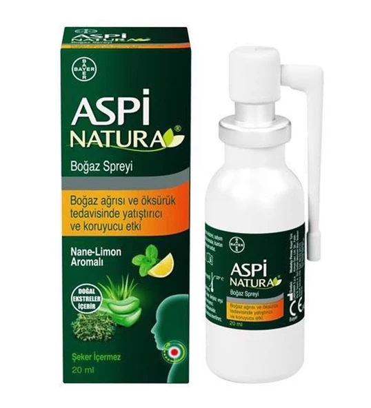 Aspinatura Nane ve Limon Boğaz Spreyi 20 ml ürün görseli