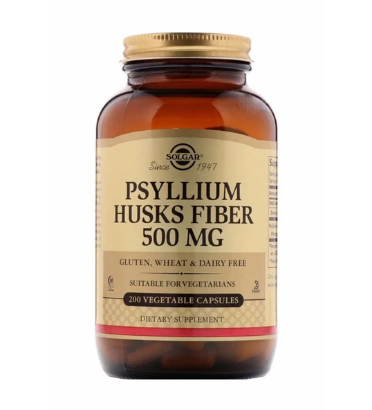 Solgar Psyllium Huks 500 mg 200 Kapsül ürün görseli