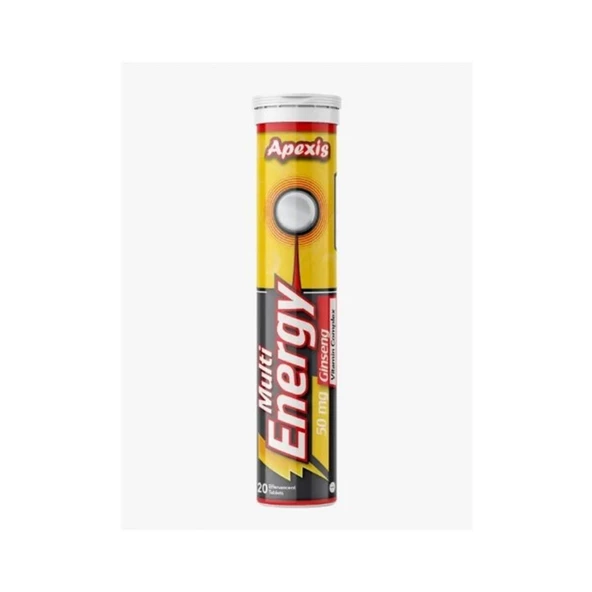 Apexis Multi Energy Ginseng 20 Efervesan Tablet ürün görseli