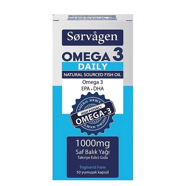 Sorvagen Omega 3 Daily Saf Balık Yağı 50 Kapsül ürün görseli
