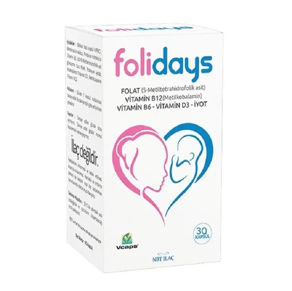 Folidays 30 Kapsül ürün görseli