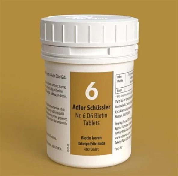 Adler Schüssler No: 6 Tablets ürün görseli