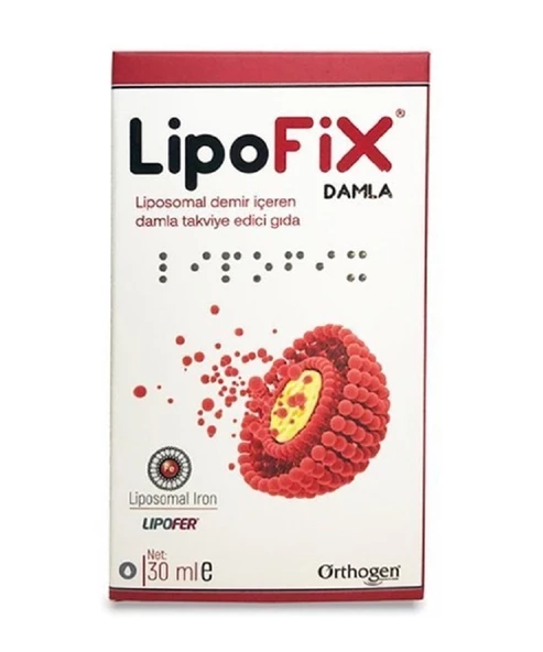Lipofix Damla Liposomal Iron 30 ml ürün görseli