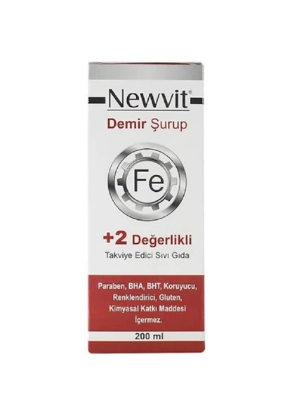 Newvit Demir Şurup 200 ml ürün görseli