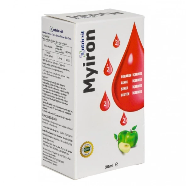 Myiron Parabensiz Demir Damlası 30 ml ürün görseli