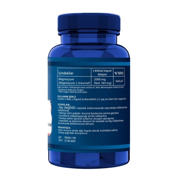 NCS L-Treonat Magnezyum 90 Kapsül - Resim 2