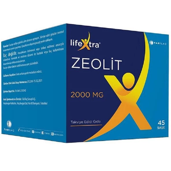 Zeolit Lifextra 2000 mg 45 Saşe ürün görseli