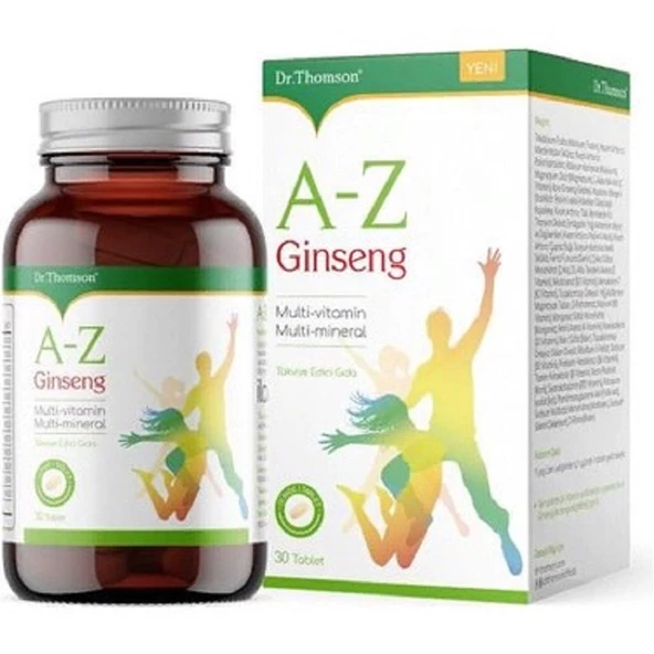 Dr. Thomson A-Z Ginseng Multivitamin Multimineral 30 Tablet ürün görseli