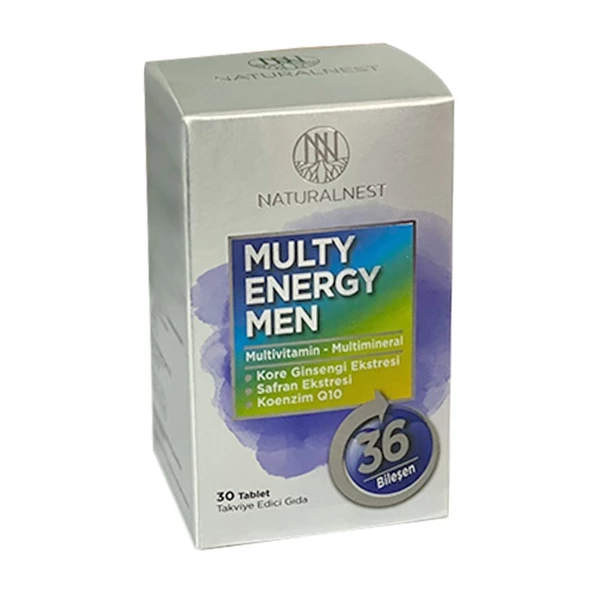Naturalnest Multy Energy Men 30 Tablet ürün görseli
