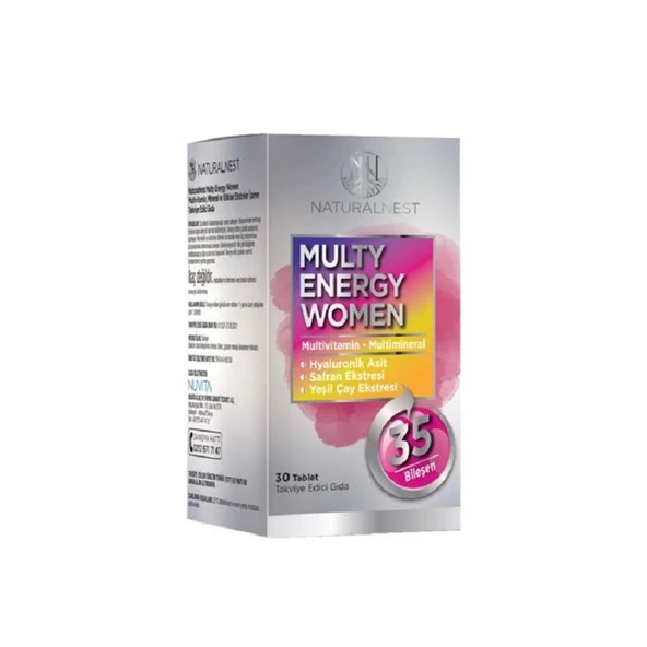 Naturalnest Multy Energy Women 30 Tablet ürün görseli