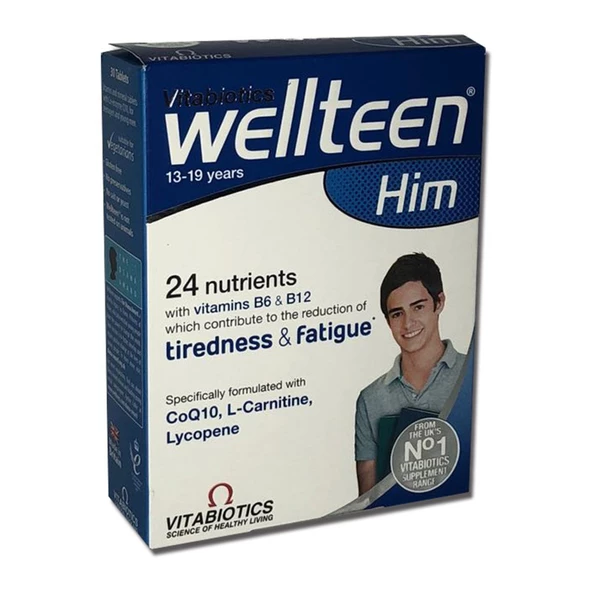 Wellteen Him 13-19 Years 30 Tablet ürün görseli