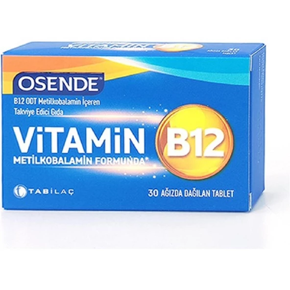 Osende Vitamin B12 30 Ağızda Dağılan Tablet