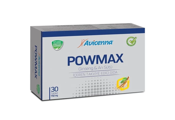 Avicenna Powmax 30 Tablet ürün görseli
