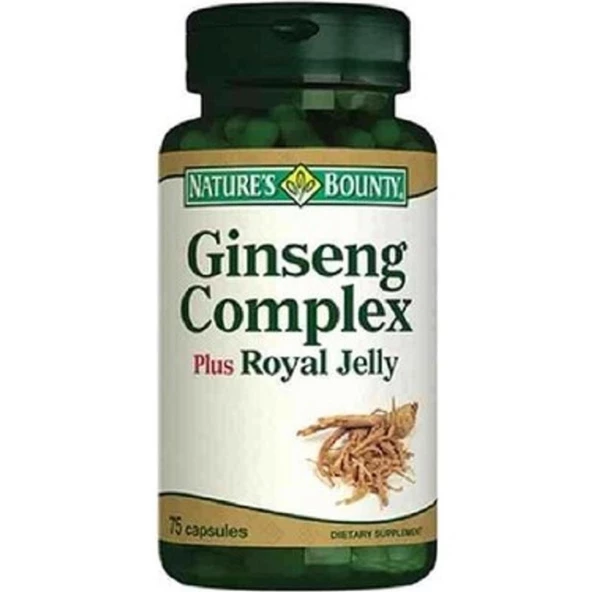 Nature's Bounty Ginseng Complex Plus Royal Jelly 75 Kapsül