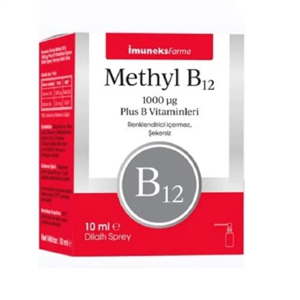 Imuneks Farma B12 Sprey 1,000 mcg 10 ml ürün görseli