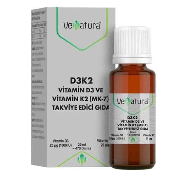 Venatura D3 K2 Damla 20 ml ürün görseli