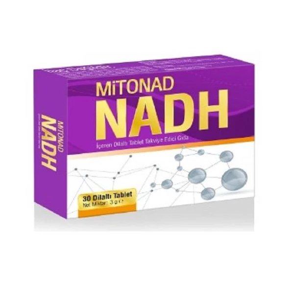 Mitonad NADH Dil Altı Takviye Edici Gıda Dilaltı Tablet 30'lu - Resim 2