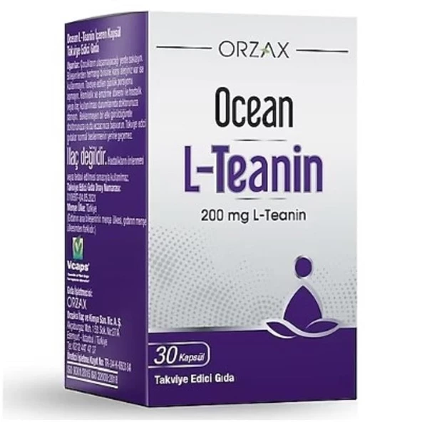Ocean L-Teanin 200 mg 30 Kapsül ürün görseli