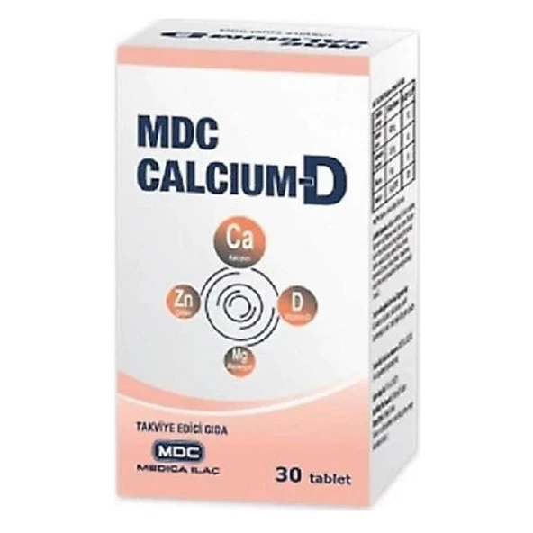 MDC Calcium-D 30 Tablet ürün görseli