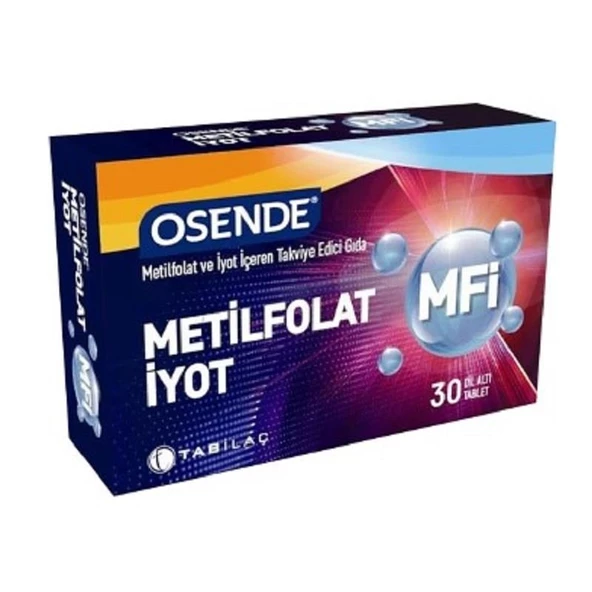 Osende MFI Metilfolat İyot 30 Tablet ürün görseli