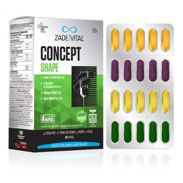 Zade Vital Concept Shape 60 Kapsül ürün görseli