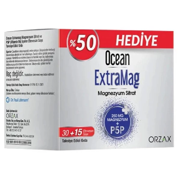 Ocean Extramag 30+15 Efervesan Saşe ürün görseli