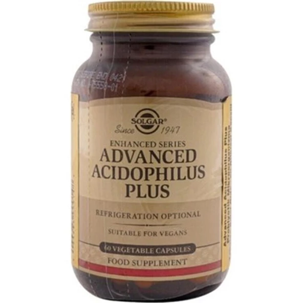 Solgar Advanced Acidophilus Plus 60 Kapsül ürün görseli