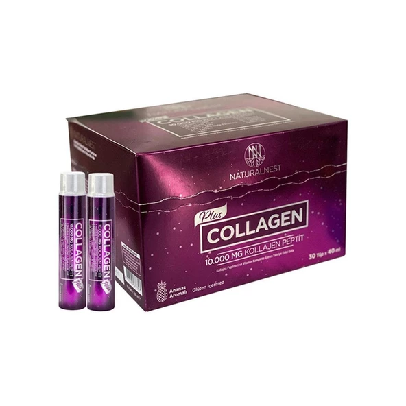 Naturalnest Collagen Plus Kollajen Peptitleri ve Vitamin Kompleks 30 x 40 ml