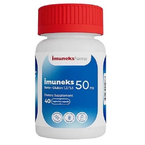 İmuneks Beta Glucan 1,3/1,6 50 mg 40 Kapsül ürün görseli