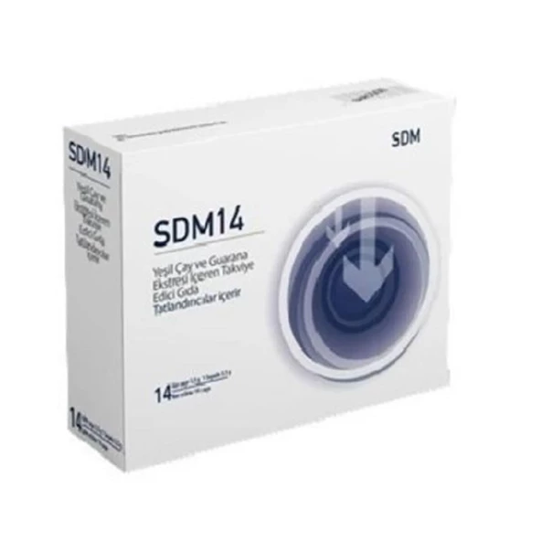 SDM 14 Yeşil Çay ve Guarana Ekstresi İçeren Takviye Edici Gıda 14 Saşe