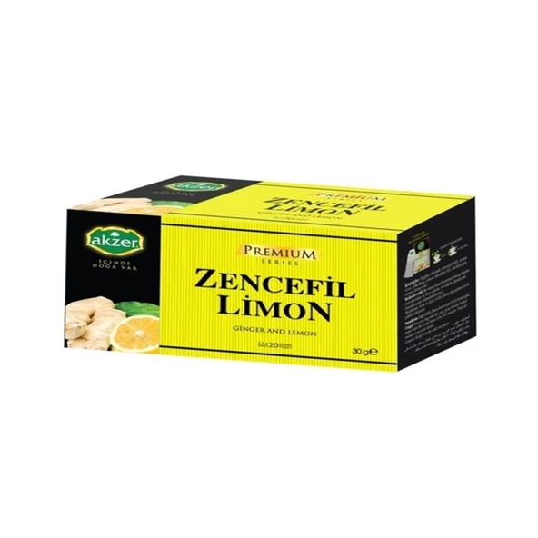 Akzer Zencefilli Limonlu Çay 20'li Süzen Poşet ürün görseli