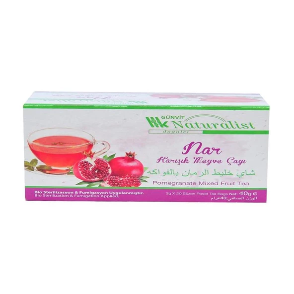 Günvit Nar Çayı 20 Süzen Poşet ürün görseli