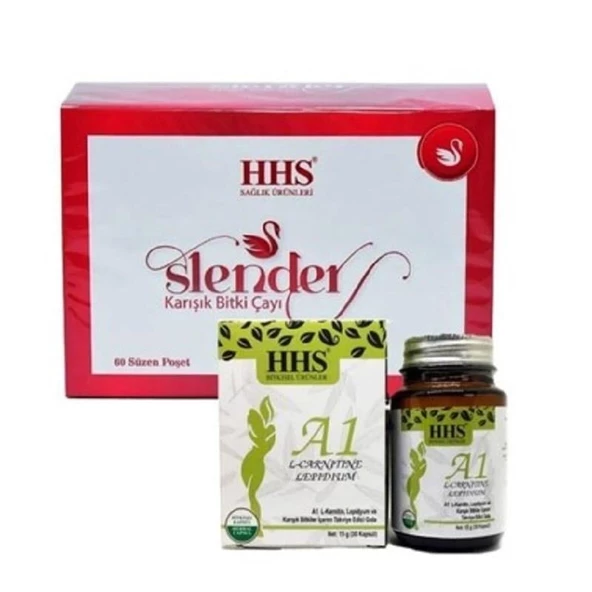 HHS A+1 Bitkisel 30 Kapsül + Slender Karışık Bitki Çayı 60 Süzen Poşet Set ürün görseli