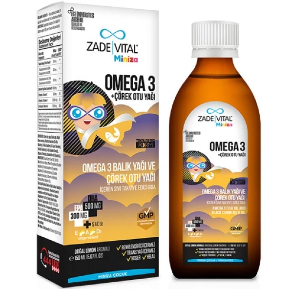 Zade Vital Omega + Çörek Otu Yağı 150 ml ürün görseli