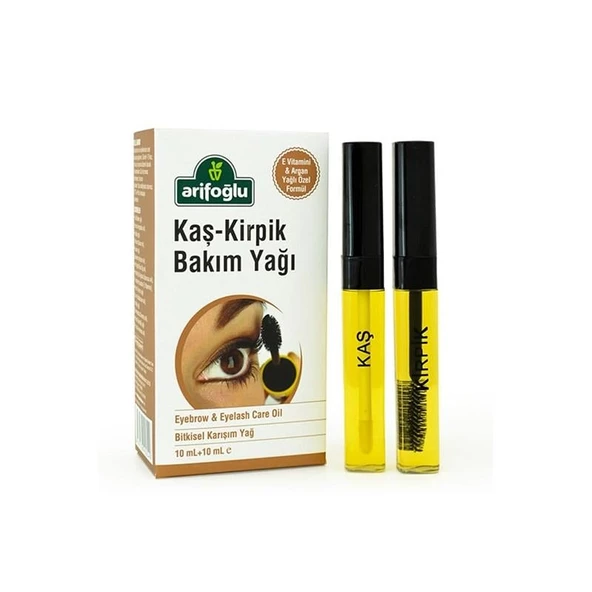 Arifoğlu Doğal E Vitaminli Organik Argan Yağlı Kaş & Kirpik Bakım Yağı 10 ml + 10 ml ürün görseli