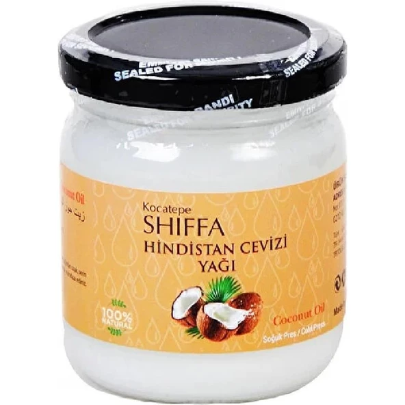 Kocatepe Shiffa Hindistan Cevizi Yağı 150 gr (Soğuk Pres)