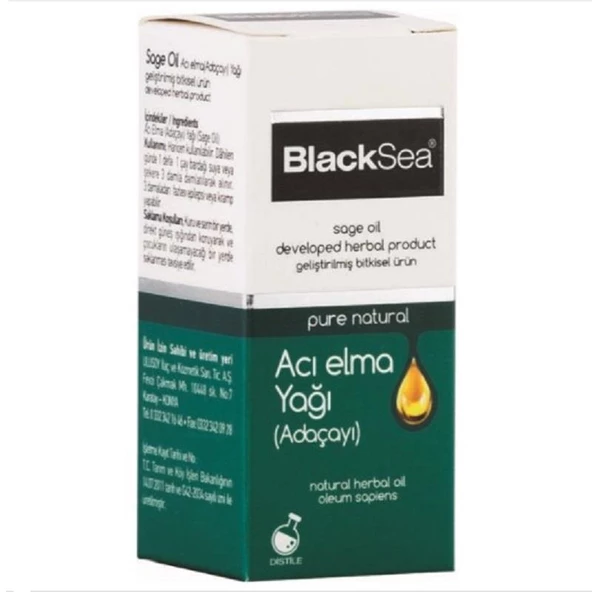 Black Sea Acı Elma Yağı (Adaçayı) 20 ml ürün görseli