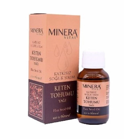 Minera Vital Keten Tohumu Yağı 50 ml (Soğuk Pres)