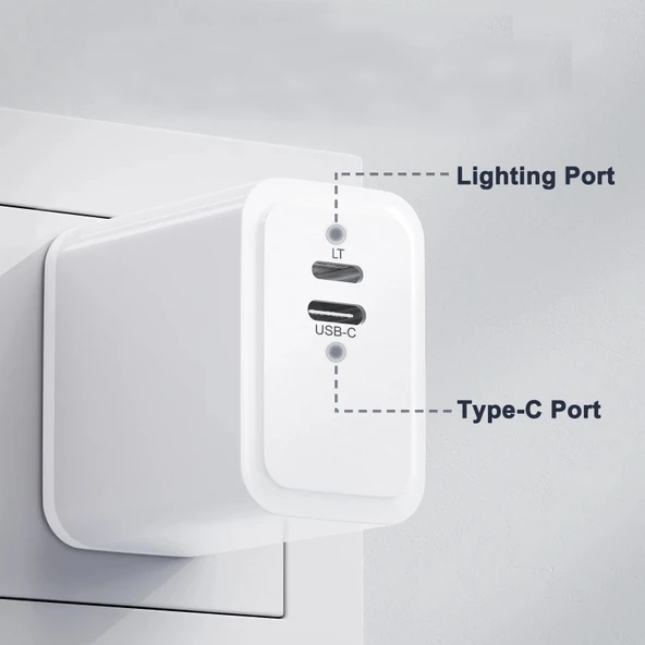 Sprange PLT27  Usb Lightning Pd 27W Şarj Adaptörü Lightning Kablo - 2